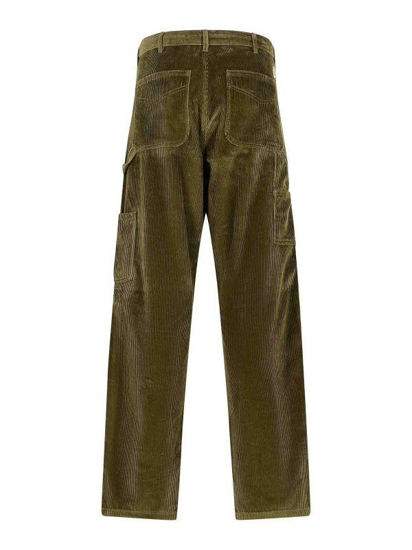 MONCLER: casual trousers online - Green Cotton Pants