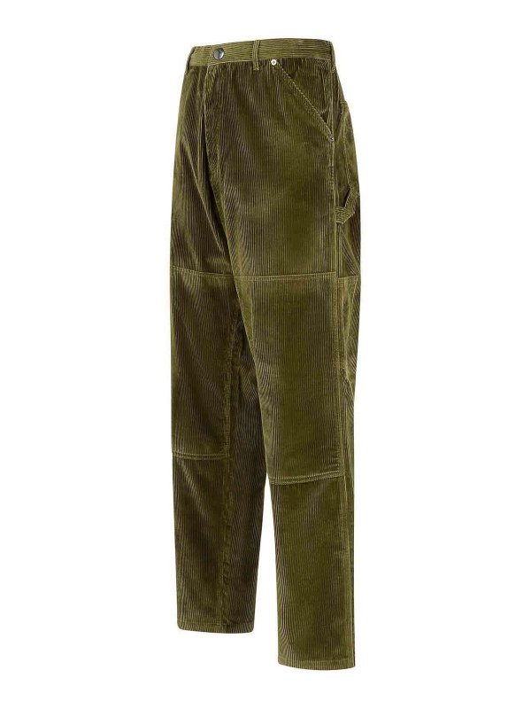 The Best Shops MONCLER: casual trousers - Green Cotton Pants
