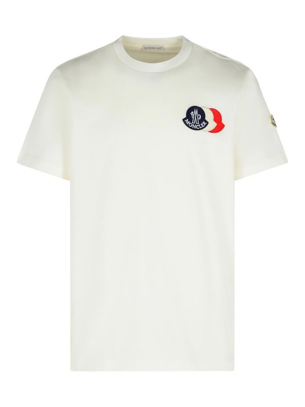 MONCLER: Camisetas - Camiseta - Blanco