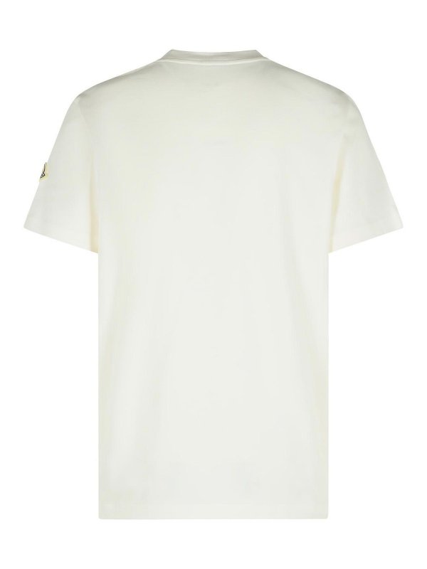 MONCLER: Camisetas online - Camiseta - Blanco