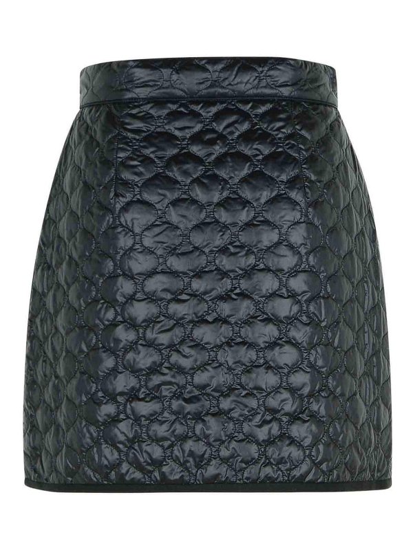 MONCLER: mini skirts online - Black Polyamide Skirt
