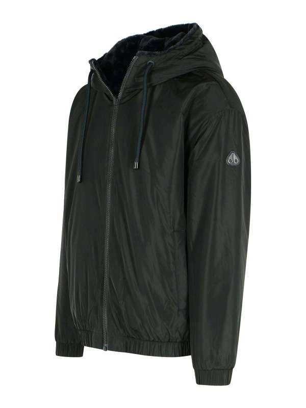 The Best Shops MOOSE KNUCKLES: Sweatshirts & Sweaters - Border Bunny Reversible Polyester Sweatshirt