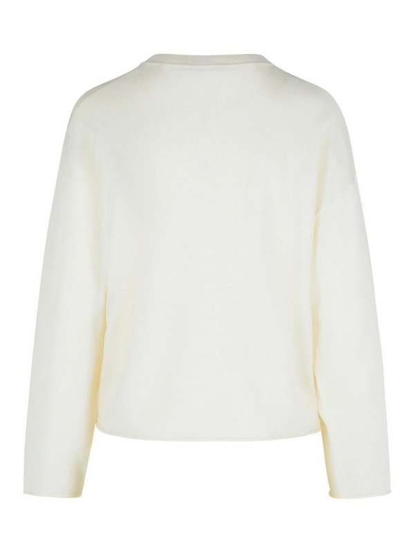 MOSCHINO JEANS: Pull col rond online - Pull Col Rond - Blanc