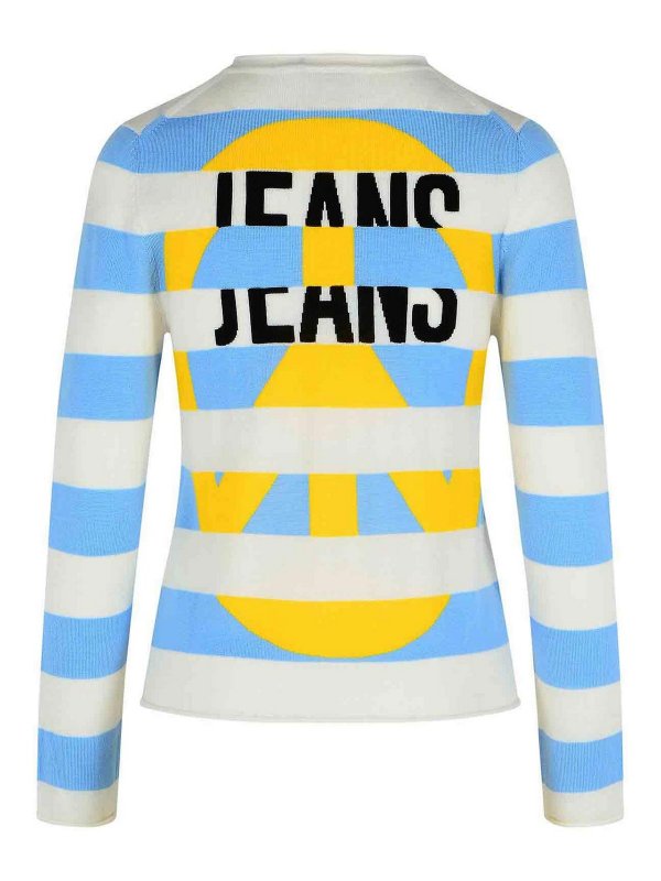 MOSCHINO JEANS: クルーネック online - クルーネック - ライトブルー