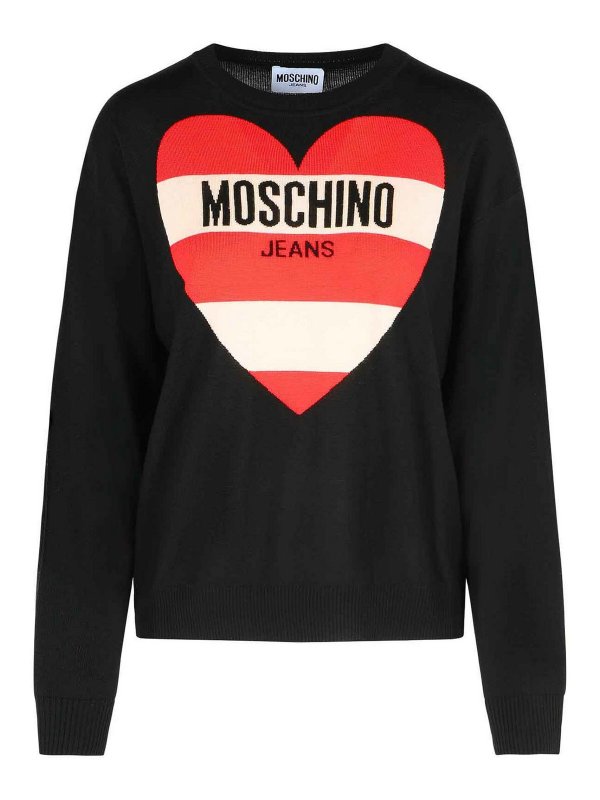 MOSCHINO JEANS: クルーネック - クルーネック - 黒