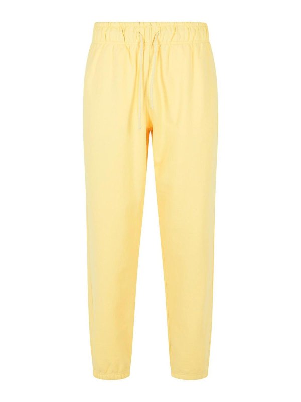 NEW BALANCE: Pantalones deportivos - Pantalones Deportivos - Crema