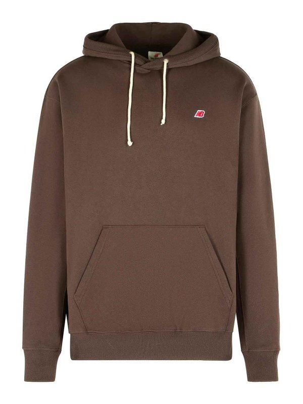 NEW BALANCE: Sweatshirts und Pullover - Sweatshirt - Braun