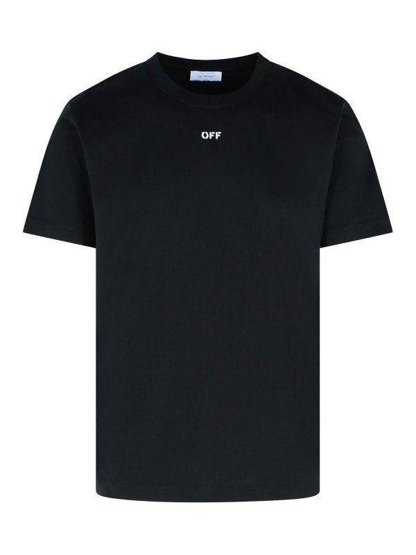 OFF-WHITE: Tシャツ - Tシャツ - Newspaper Arrow