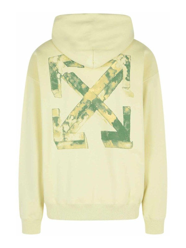 OFF-WHITE: Sweatshirts & Sweaters online - Ivory Cotton Sweatshirt