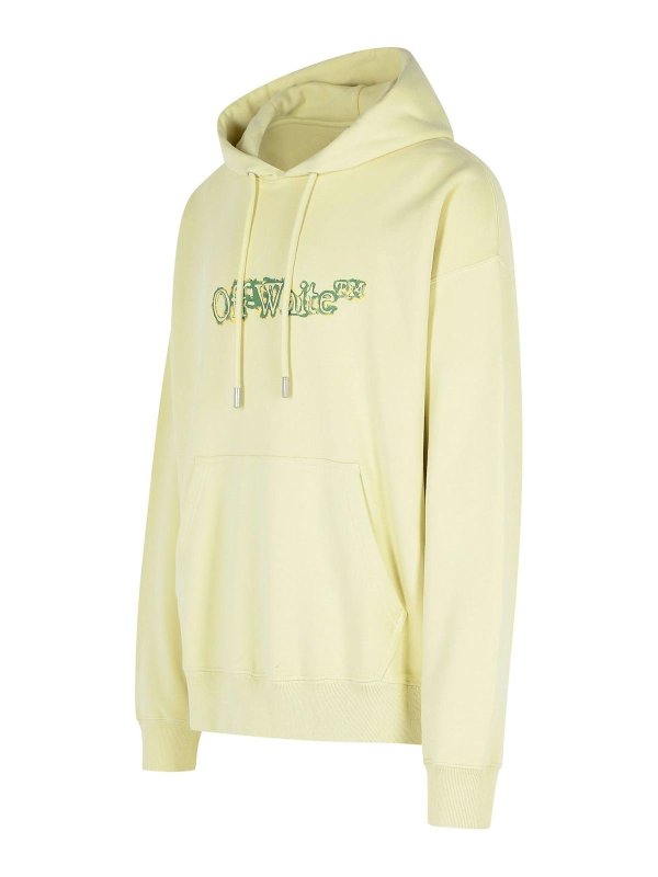 The Best Shops OFF-WHITE: Sweatshirts & Sweaters - Ivory Cotton Sweatshirt