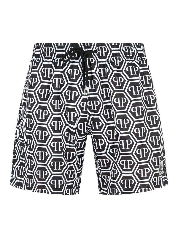 PHILIPP PLEIN: one-piece - Black Polyester Swimsuit