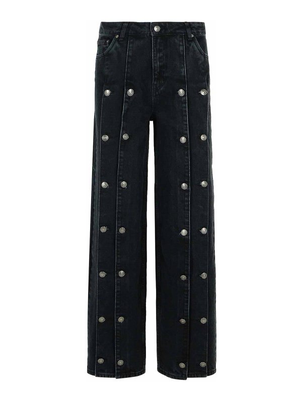 ROTATE Birger Christensen: Straight Leg Jeans - Straight Leg Jeans - Schwarz