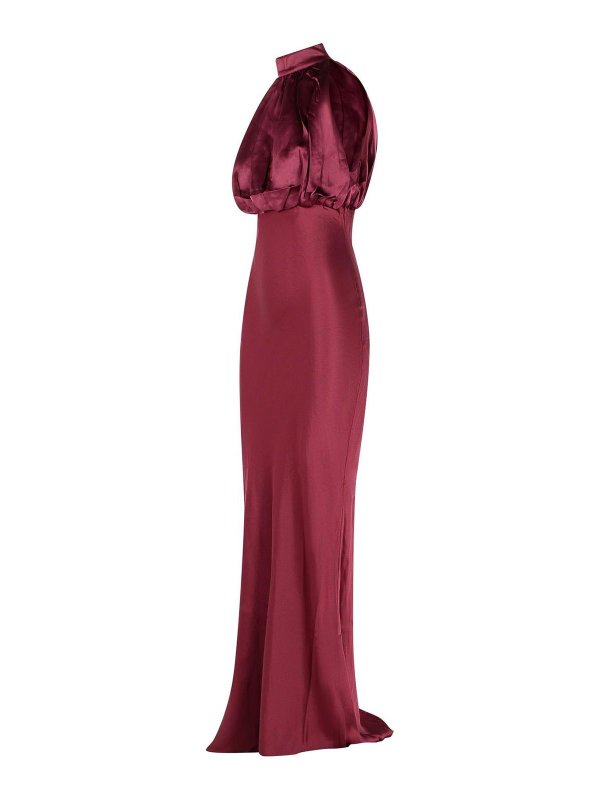 The Best Shops ROTATE Birger Christensen: Tops & Tank tops - Kalina Burgundy Silk Dress