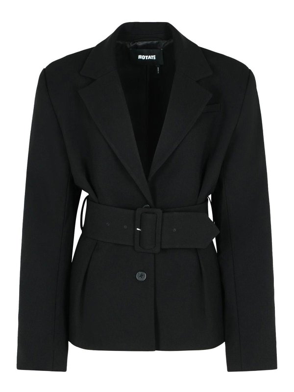 ROTATE Birger Christensen: Blazer - Blazer - Negro