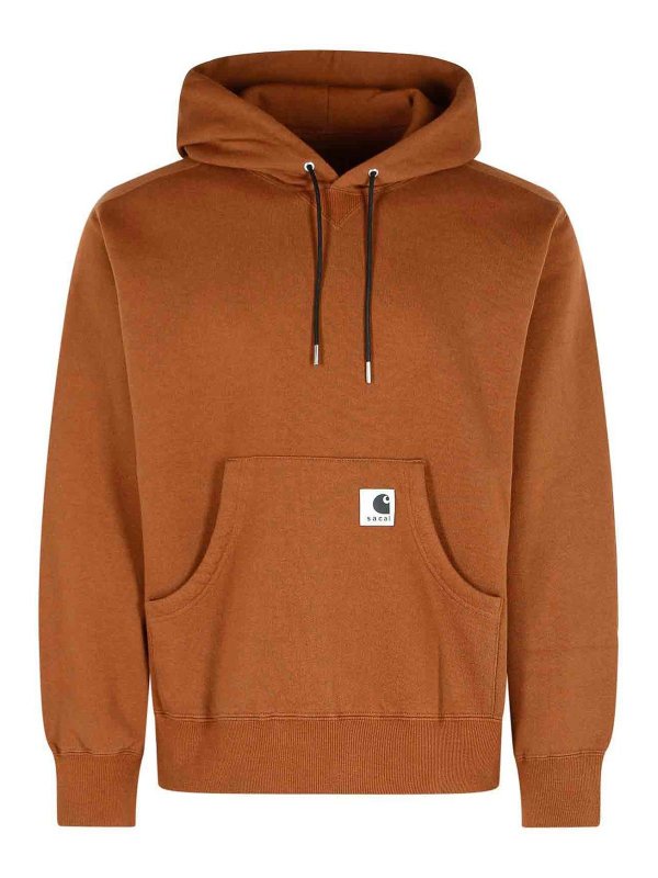 Sacai: Sweatshirts & Pulls - Sweat-Shirts - Marron