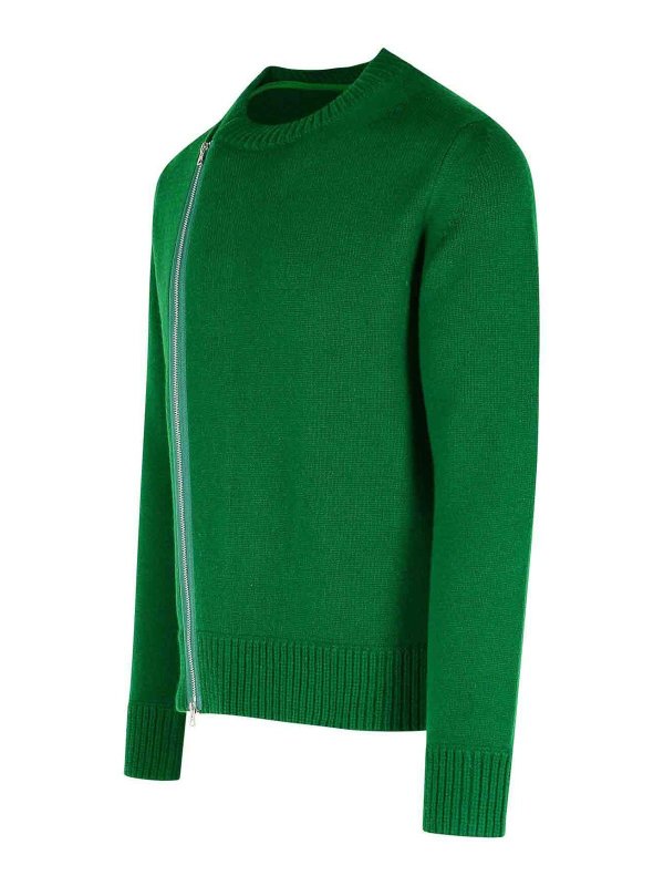 The Best Shops Sacai: Suéteres con cuello pico - Suéter Cuello Redondo - Verde