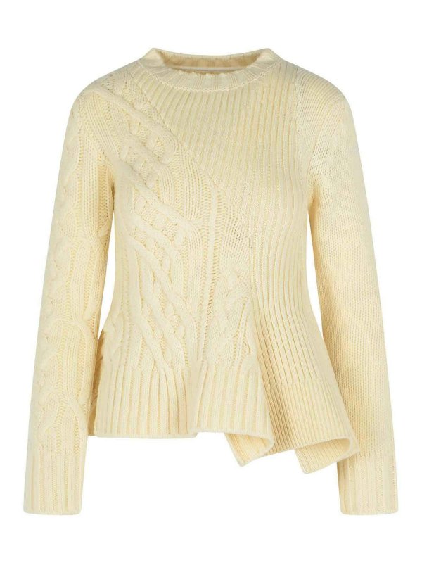 Sacai: クルーネック - クルーネック - クリーム