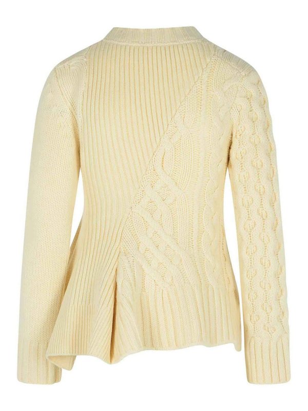 Sacai: クルーネック online - クルーネック - クリーム