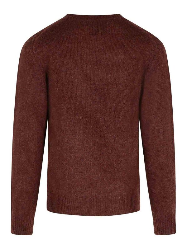 SEVEN GAUGE: Suéteres con cuello pico online - Suéter Cuello Redondo - Marrón