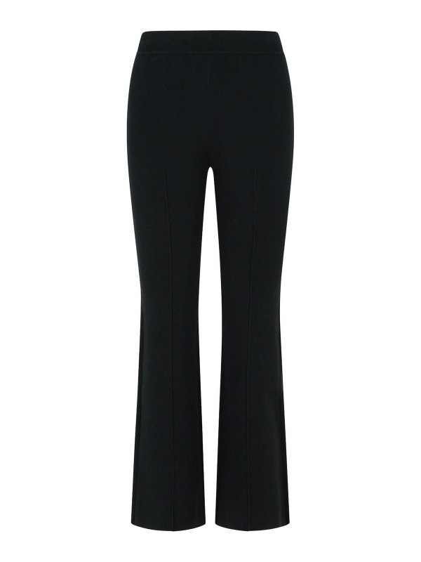JONATHAN SIMKHAI: casual trousers - Ashlon Black Rayon Blend Pants