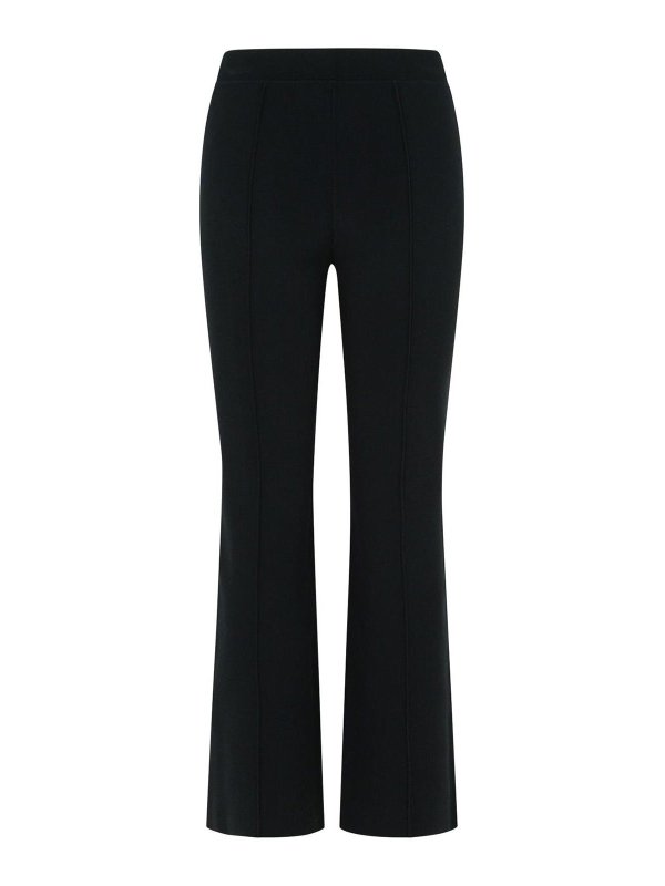 JONATHAN SIMKHAI: casual trousers online - Ashlon Black Rayon Blend Pants