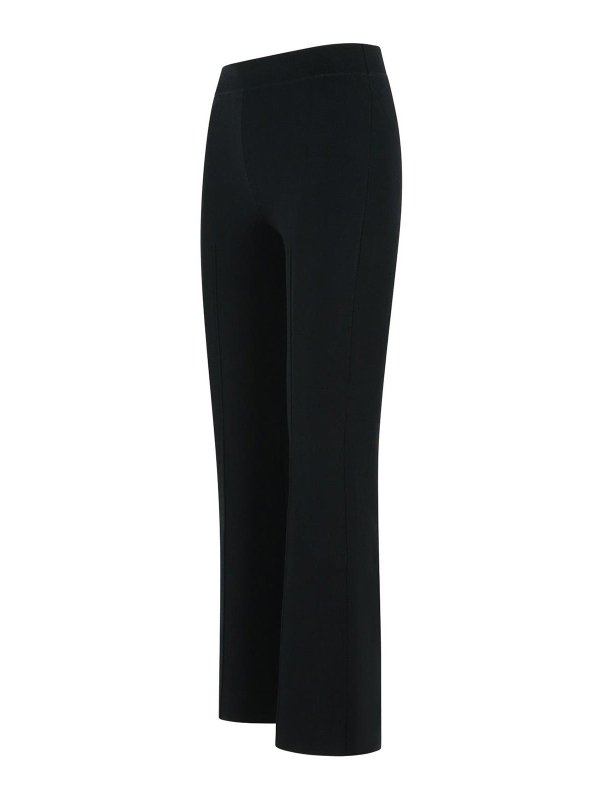 The Best Shops JONATHAN SIMKHAI: casual trousers - Ashlon Black Rayon Blend Pants