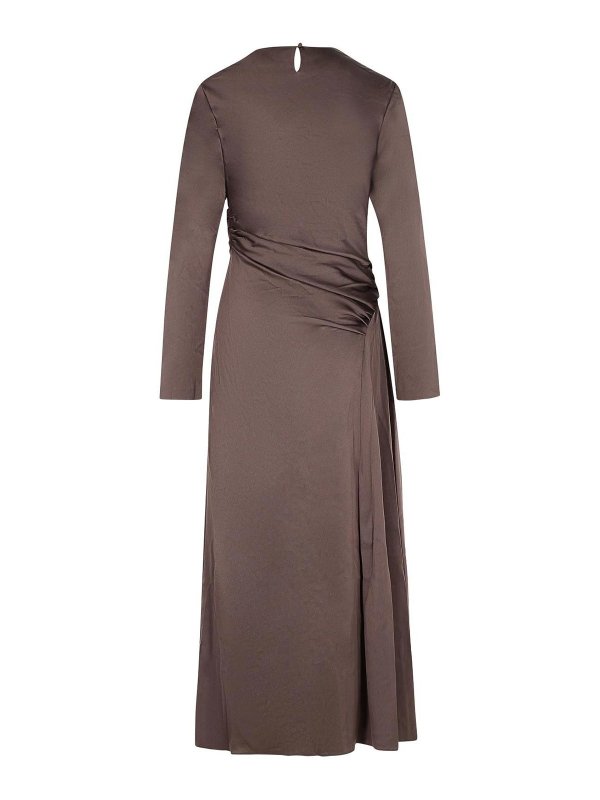 JONATHAN SIMKHAI: one-piece online - Odessa Dress In Chocolate Acetate Blend