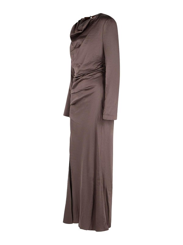 The Best Shops JONATHAN SIMKHAI: one-piece - Odessa Dress In Chocolate Acetate Blend