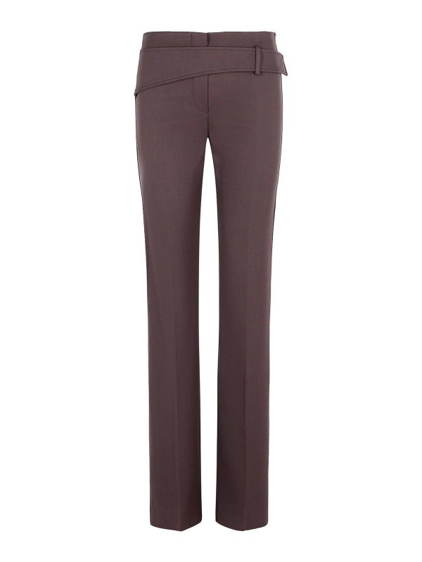 SPORTMAX: カジュアルトラウザー - カジュアルパンツ - ブラウン