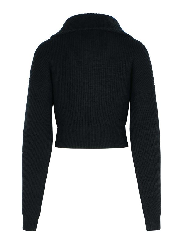 SPORTMAX: cardigans online - Calipso Black Cashmere Blend Cardigan