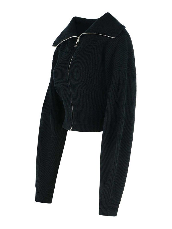 The Best Shops SPORTMAX: cardigans - Calipso Black Cashmere Blend Cardigan