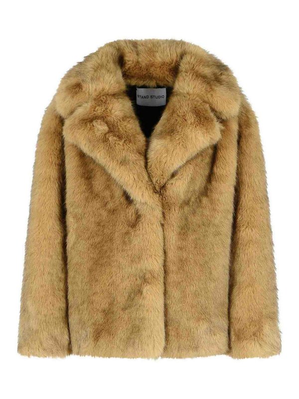 STAND STUDIO: Pelz und Shearling - Pelz - Braun