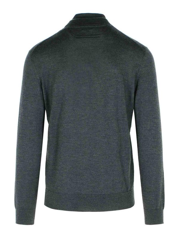 ZEGNA: Suéteres con cuello pico online - Suéter Cuello Redondo - Gris