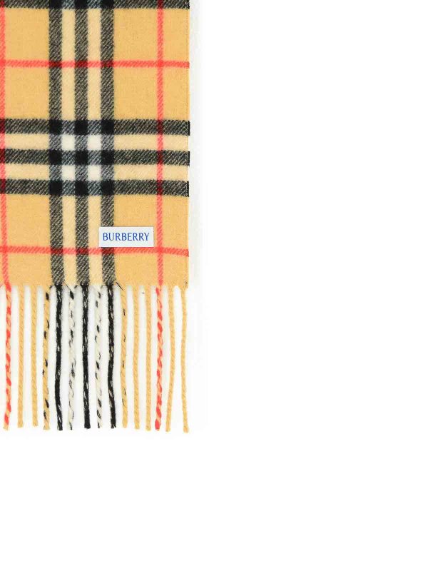 The Best Shops BURBERRY: sciarpe e foulard - Controlla la sciarpa beige cashmere