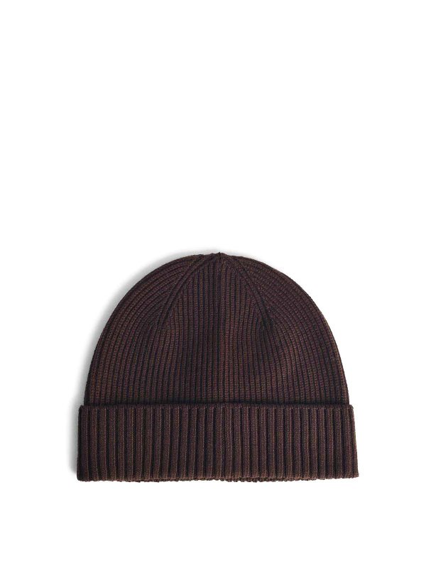 SEVEN GAUGE: ニットキャップ online - ビーニー帽 - ブラウン