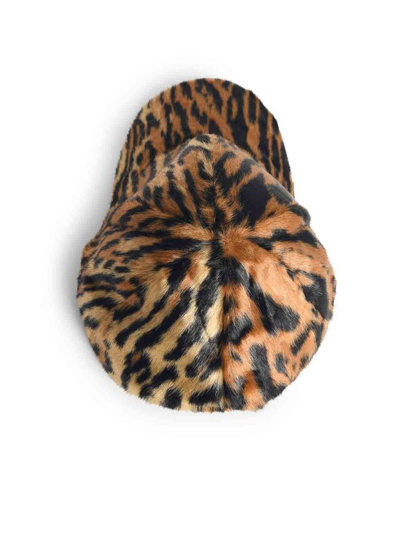 The Best Shops STAND STUDIO: hats & caps - Cyrene Cap In Animalier Modacrylic