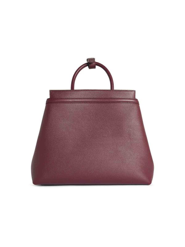 The Best Shops BALLY: shopper - Borsa deco in pelle bordeaux