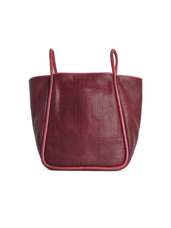 The Best Shops DRAGON DIFFUSION: totes bags - Ana Brown Leather Bordo Bag