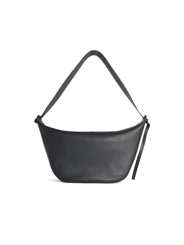 The Best Shops JIL SANDER: shoulder bags - Knot Black Leather Bag