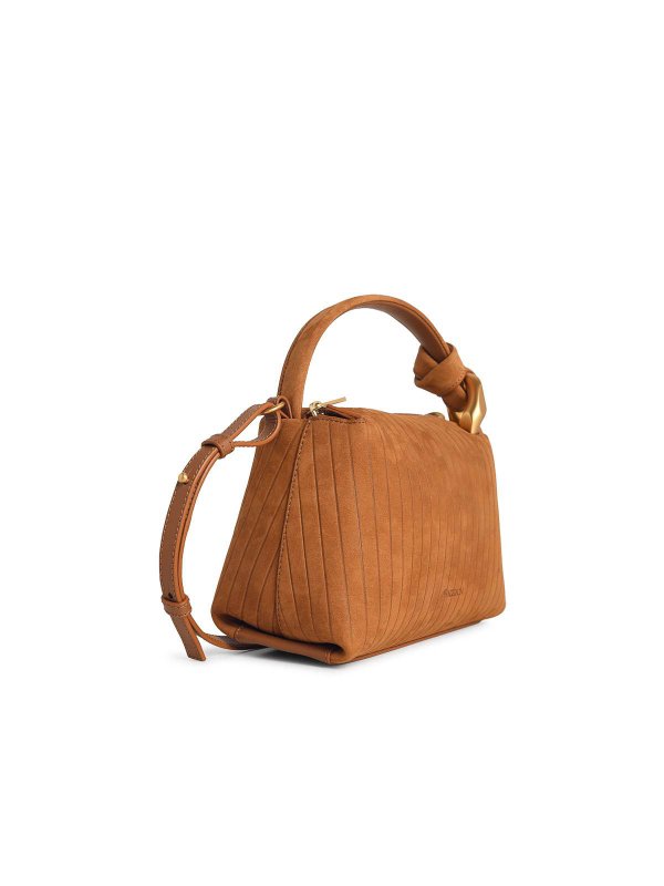 J.W. ANDERSON: shoulder bags online - Small  Caramel Suede Bag