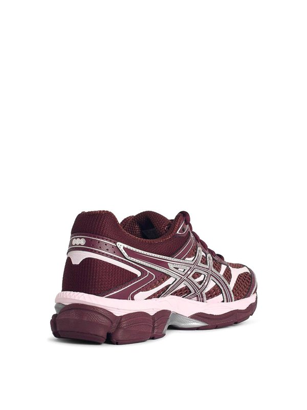 The Best Shops ASICS: trainers - Cumulus Burgundy Tech Fabric Sneakers