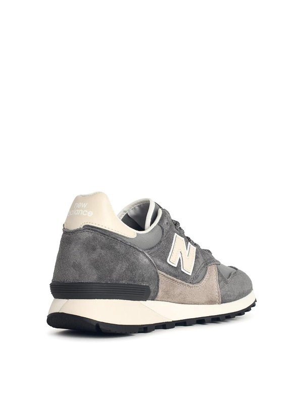 The Best Shops NEW BALANCE: trainers - 475 Grey Fabric And Suede Sneakers