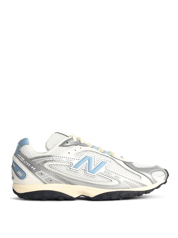 NEW BALANCE: trainers - 204 White Fabric Blend Sneakers