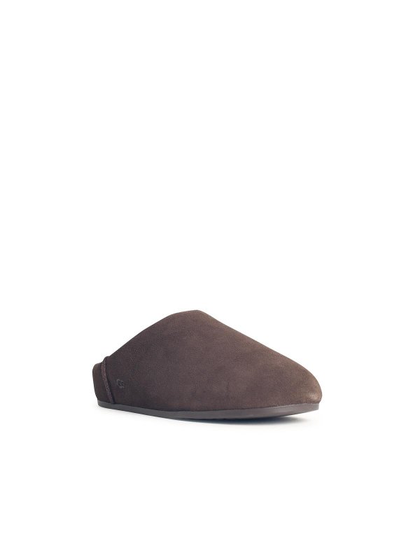 UGG: Loafers & Slippers online - Elea Slip-On Brown Leather Slippers