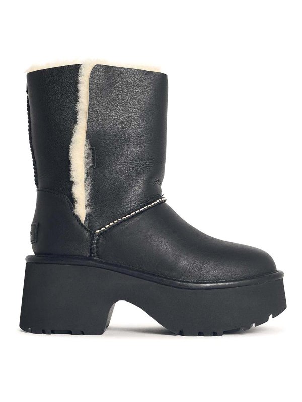 UGG: boots - Classic Esmee Black Leather Boots