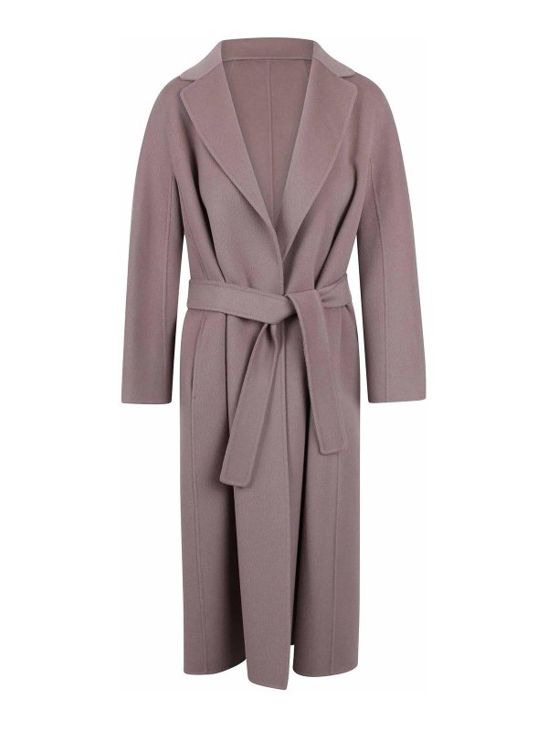 S MAX MARA: long coats - MIDI coat in wool