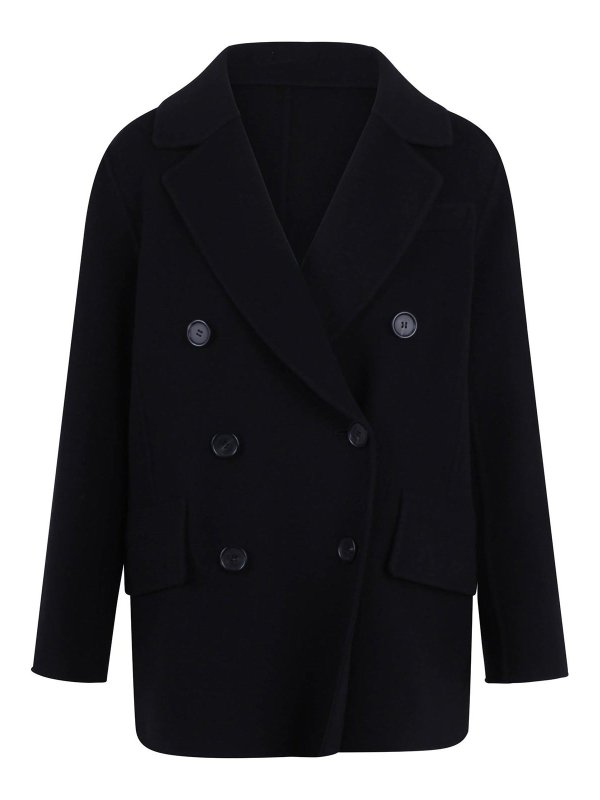 S MAX MARA: blazers - Double -breasted jacket in Lana Lukas
