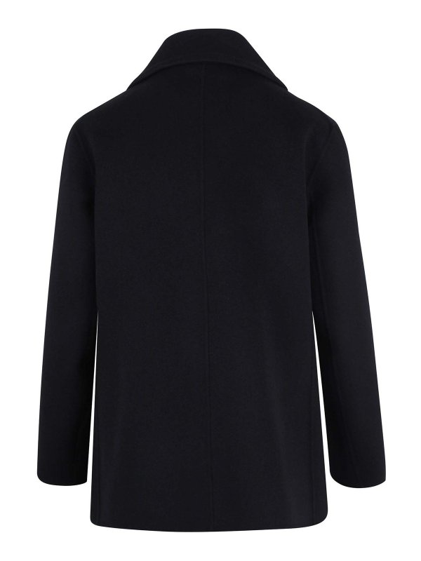 S MAX MARA: short coats online - Caban In Drap Di Lana Elise