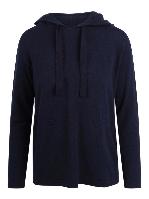 S MAX MARA: Sweatshirts & Sweaters - Heroic hooded wool sweatshirt