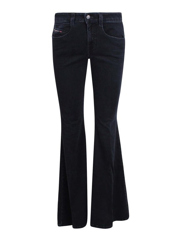 DIESEL: Jeans acampanados - Jeans Acampanados - Negro